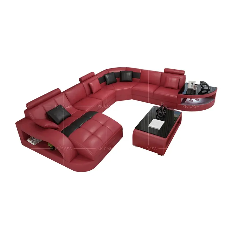 अच्छी गुणवत्ता नई inflatable कमरे में रहने वाले फर्नीचर सेट inflatable लाउंज सोफे के कोने चमड़े के सोफे यू के आकार का सोफे