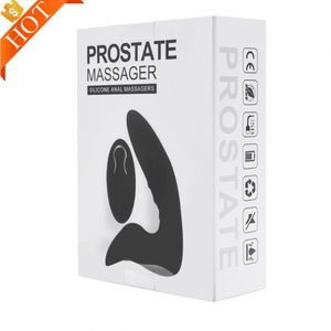 Caja personalizada gratis-Hombres <span class=keywords><strong>Anal</strong></span> Plug Vibradores de silicona a prueba de agua Masajeador Butt Plug Máquina de masaje de próstata Consolador Equipo - Product Image 4
