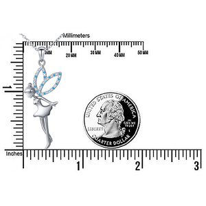 Csja — collier pendentif avec ailes d'ange en argent Sterling 925, bijou féerique - Product Image 5