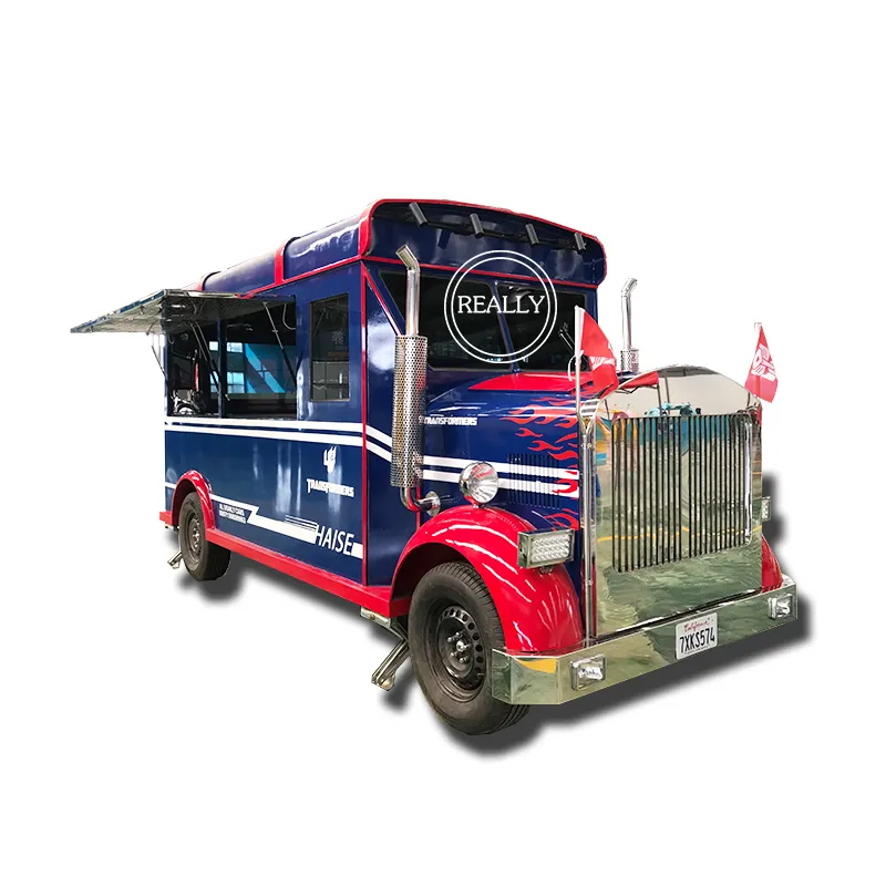 2023 2020 new style street food vending cart, electric vintage food truck, mobile food trailer sale