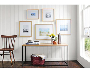 <span class=keywords><strong>Table</strong></span> de console en bois pour le rangement, style nordique et moderne, pour l'entrée du loft, le porche, le mur, le rectangle, le cadre métallique - Product Image 6