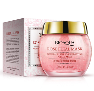Masque de nuit hydratant et éclaircissant <span class=keywords><strong>Bioaqua</strong></span> aux pétales de rose, contrôle du sébum, marque privée - Product Image 3