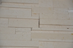 Lastricato split arenaria bianco naturale muro di piastrelle di pietra - Product Image 5