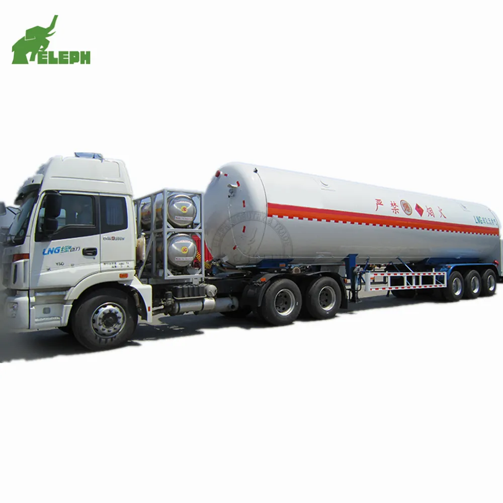 3 Axle tanker trailer Cryogenic LNG Liquid CO2 ถังกึ่งรถพ่วง