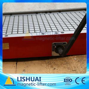 Lishuai fresatrice tavolo mandrino magnetico permanente piatto Super resistente <span class=keywords><strong>per</strong></span> CNC - Product Image 3