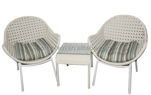 Cebu India blanco cafetería sillas de ratán ocio maneras muebles del patio - Product Image 1