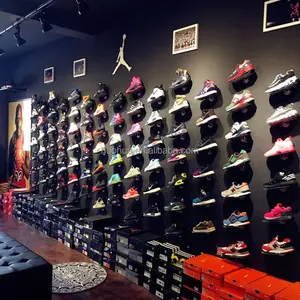 Huohua סין הנמכר ביותר מודרני סגנון נעלי חנות תצוגת מדפי