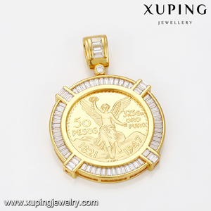 Xuping 33065 Desain Liontin Emas Liontin Pria Modis - Product Image 6