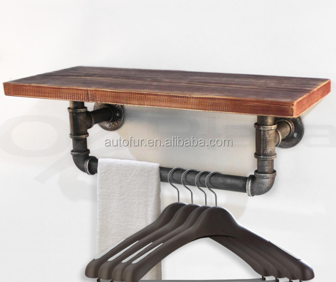 Антикварный дизайн Лофт Полка вешалка для пальто
