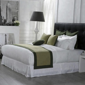 Reine Taille 1000TC <span class=keywords><strong>Coton</strong></span> Égyptien Blanc Draps de Lit En <span class=keywords><strong>Percale</strong></span> - Product Image 1
