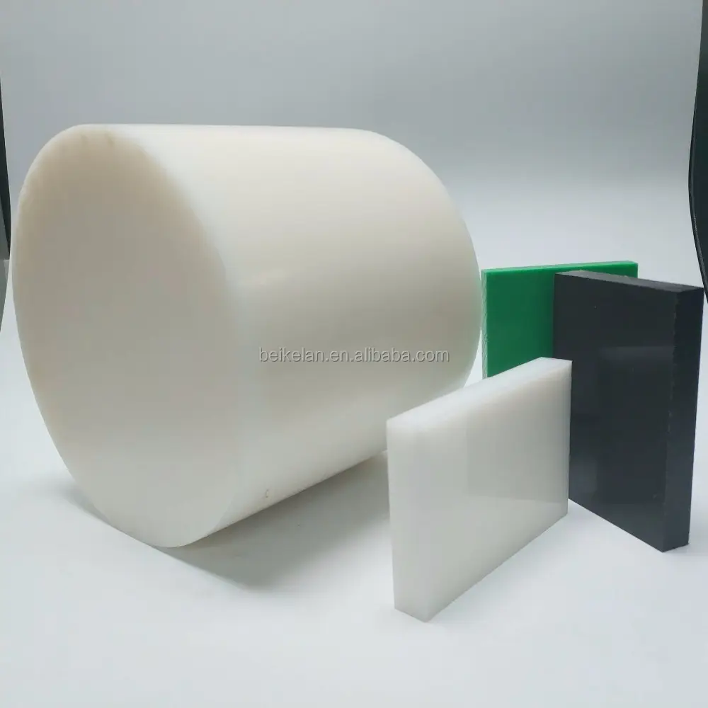 De alta densidad hdpe hoja de polietileno a pe-hd1000 verde UHMW PE varilla de plástico