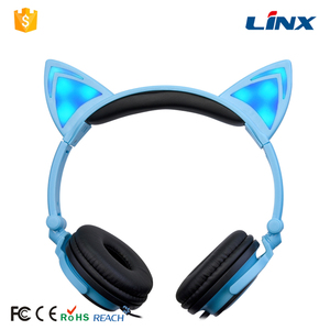 Venta al por menor Plegable Brillante Cat Ear Headphones - Product Image 1