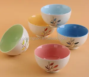 Whoslae certificazione di stile giapponese doppio glassa colorata zuppiera in ceramica