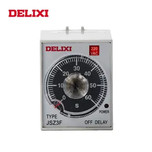 DELIXI JSZ3F-E 60S/10 Menit/60 Menit/6H China Mudah Diprogram Relay Waktu Fase Tunggal