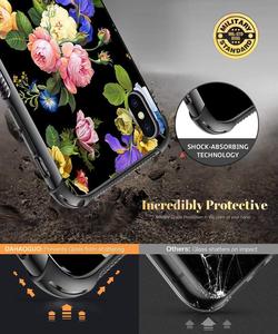 Цветы для Samsung Galaxy Note 9 ON7 J2 <span class=keywords><strong>PRO</strong></span> J4 <span class=keywords><strong>J6</strong></span> + J7 Prime 2018 закаленное стекло Чехол Мягкий ТПУ амортизация бампер