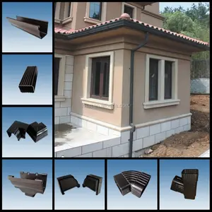 금속 도와 지붕 집 배수장치를 위한 PVC 지붕 개골창 채널 하락 출구