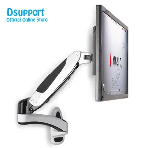 Nieuwe Aluminium Volledige Motion Hoogte Verstelbare Gasveer 15 "-27" Lcd Tv Muur Monitor Mount