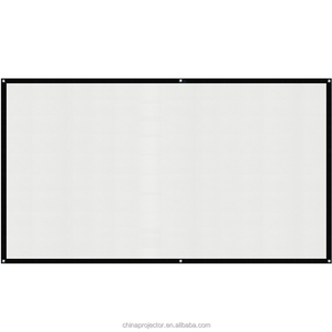 Película casera 72 pulgadas sencilla pantalla de proyección formato 4:3 pantalla de proyección portátil con blanco mate - Product Image 1