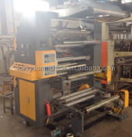 Machine d'impression flexographique de précision de type rouleau à rouleau, standard mondial qualifié, bleu et blanc, pour site de fabrication