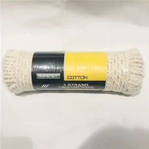 Prezzo di fabbrica di Cotone Macrame Intrecciato Corda 6 millimetri Commercio All'ingrosso Naturale 100%