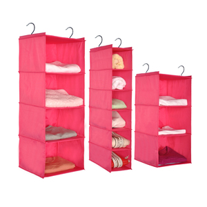 Chất Lượng Cao Treo Closet <span class=keywords><strong>Organizer</strong></span> Dễ Dàng Gắn Có Thể Gập Lại Treo Closet Tủ Quần Áo Lưu Trữ Kệ Có Thể Giặt Oxford Vải Vải - Product Image 6
