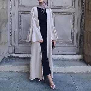 Hot Selling Velvet Cardigan Plus Size Islamic Muslimah Clothing Kimono Style Maxi Dress Arab Women Abaya Fashion