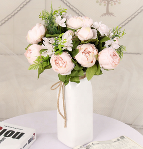 Buquê de flores artificiais vintage, 13 cabeças, peônia de seda para decoração de casa - Product Image 6