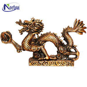 Escultura de Dragón de <span class=keywords><strong>Metal</strong></span> para Decoración de Jardín Exterior Grande, Estatua de Dragón Chino de Bronce y Latón Tallada a Mano Moderna - Product Image 3