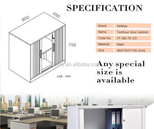 Commercial <strong>Office</strong> Full Height <strong>Low</strong> Price Steel Tambour Door <strong>Storage</strong> <strong>Cabinet</strong> - Product Image 2