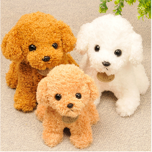 Poupées de chiot mignonnes bouclées de 20CM, chiens en peluche <span class=keywords><strong>pour</strong></span> animaux de compagnie, jouets doux <span class=keywords><strong>pour</strong></span> enfants, cadeaux d'<span class=keywords><strong>anniversaire</strong></span> - Product Image 3
