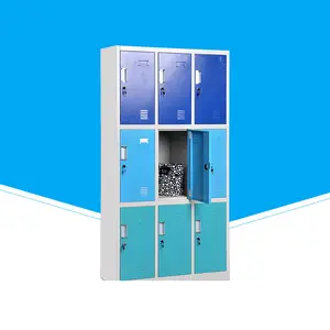 School meubilair personeel 6 deur metalen garderobe locker
