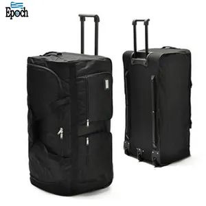 Durable washable waterproof three wheels rolling luggage trolley Duffel travel bag