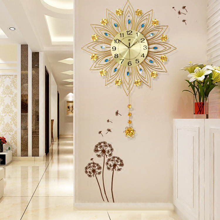 Недорогие и высококачественные современные домашние украшения, китайские экспортные металлические настенные часы, модные