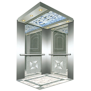 Ascensor para Viviendas de Estilo Moderno con Pared de Espejo y Techo LED, Diseño Contemporáneo - Product Image 2