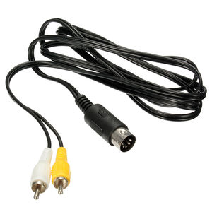 LIVRAISON GRATUITE Câble adaptateur audio vidéo RCA 1,8 m (6 pieds) pour <span class=keywords><strong>Sega</strong></span> Genesis 1 pour <span class=keywords><strong>Mega</strong></span> <span class=keywords><strong>Drive</strong></span> 1 Master System 1 Câble AV - Product Image 1
