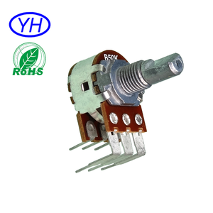 Potentiomètre rotatif à film carbone ODEM 16 mm 2 gang 10K 50K 100K, contrôle de volume linéaire 10k - Product Image 2