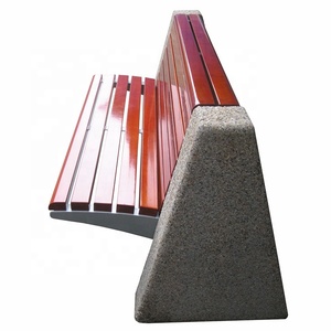 Béton banc de jardin en pierre de ciment siège éléments sans accoudoir - Product Image 1