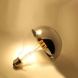 Ampoule globe miroir <span class=keywords><strong>G80</strong></span> G95 G125 <span class=keywords><strong>E27</strong></span> Demi-argent Verre clair Éclairage décoratif Vintage Ampoule LED à filament Edison - Product Image 5