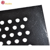 Noir en métal perforé/tôle Perforée/Panneau d'écran Pour Le Métal de Grille de Haut-Parleur