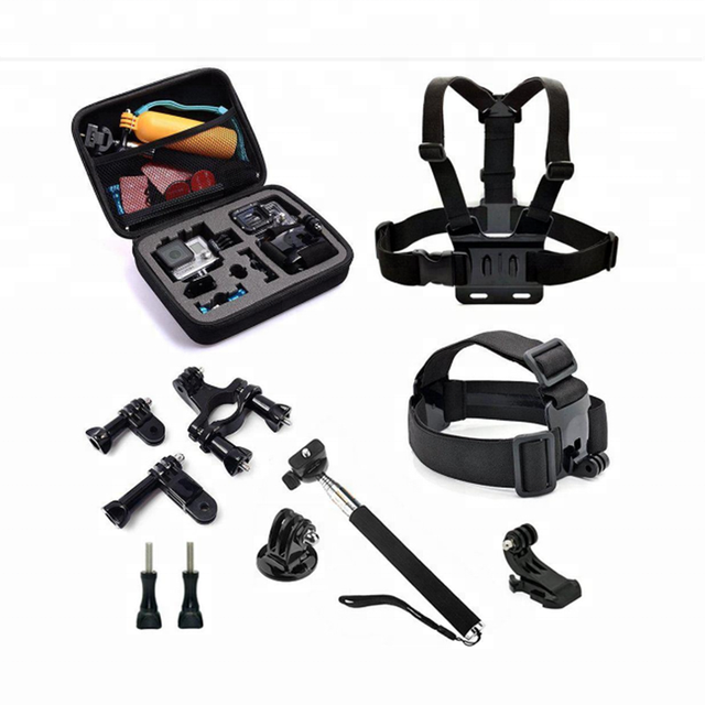 High Quality Plastic 4-in-1 Go Pro Accessories Set for Hero 7 6 5 4s 4 3 2 1 Sj4000/SJCAM/Yi Action Camera 1 Year Warranty