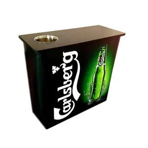 Folding portable promotional table/counter table for shop/beer promotion display stand