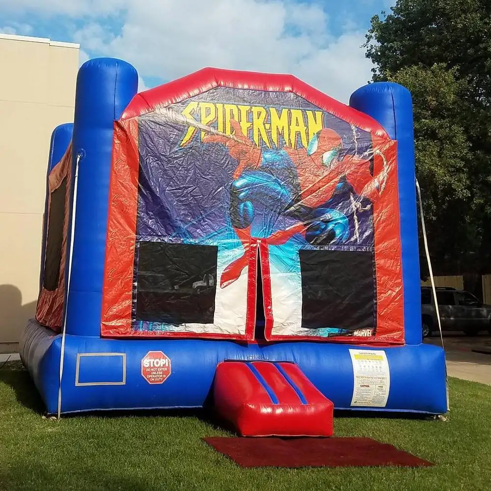 Spiderman aufblasbare bounce haus garten aufblasbare moonwalk für spaß zeit