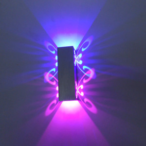 高品質シルバーアルミニウムモダンウォールライト器具LEDシーリングライトAC85-265Vダイニング室内ナイトライト - Product Image 1