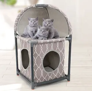 乐优宠物批发高品质宠物床新款设计猫树睡觉玩具