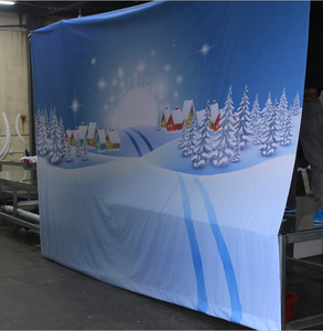 Nhà Máy Cung Cấp Trực Tiếp Tùy Chỉnh Ngoài Trời Polyester Treo Phong Cách In Ấn Quảng Cáo Vải Biểu Ngữ - Product Image 1