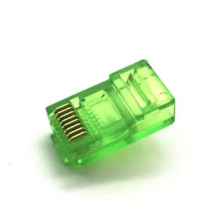 Rj45 Connector Price Hot Sale Green Computer Connector Rj45 8 Pin Connector For LAN Cable