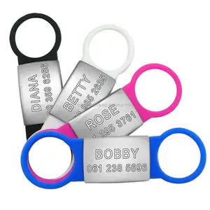 Metal Blank Pet Dog ID Card Tags Aluminum Alloy Army Dog Tags No Chain Pets Supplies