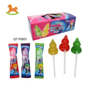 Warna-warni Lucu Rasa Buah Labu Keras Jelas Permen Lollipop
