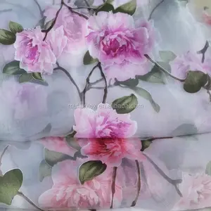 Polyester In Giá Rẻ Ngô Giang Organza Dệt Vải Cho Khăn Quàng Cổ Và Trang Phục May Mặc