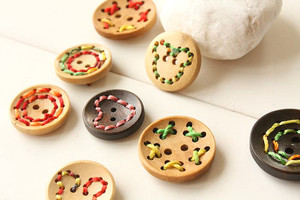 Trang Trí Fancy Nút Gỗ Số Lượng Lớn, Dừa Shell Nút, Trẻ Em Nút - Product Image 3